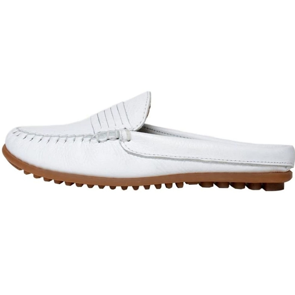 Minnetonka Womens Kate Mule Leather Slip On